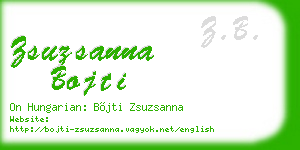 zsuzsanna bojti business card