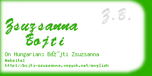 zsuzsanna bojti business card
